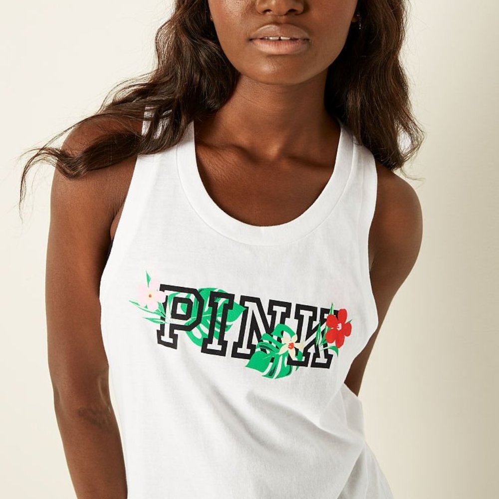 VS PINK KNIT RACERBACK PERFECT TANK TOP XL/XXL - Picture 5 of 5